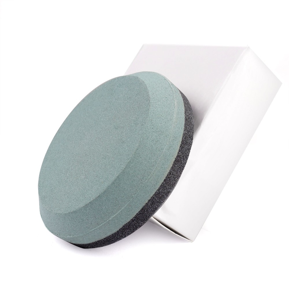 US Dual Grit 120/180 Round Sharpening Stone Axe Blade Edge Sharpener Hand Tool