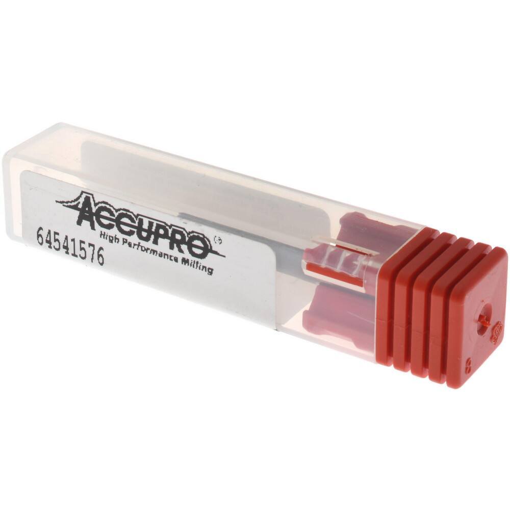 Accupro 0.025" Diam 4 Flute Single End Solid Carbide 0.005" Corner Radius End...