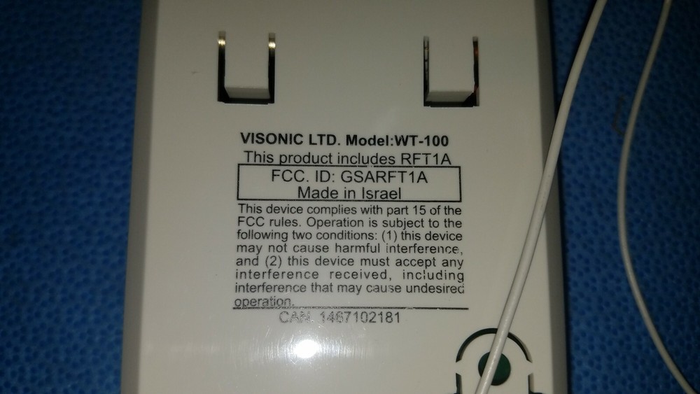 Visonic WT-100 Wireless Transmitter