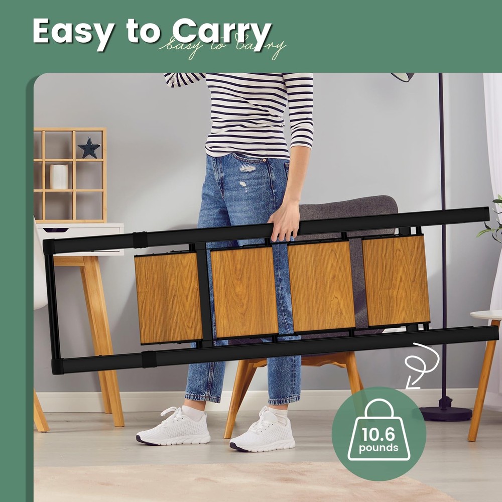 Step Ladder 4 Step Folding with Handle, Kitchen Step Stool for Adults, Alumin...