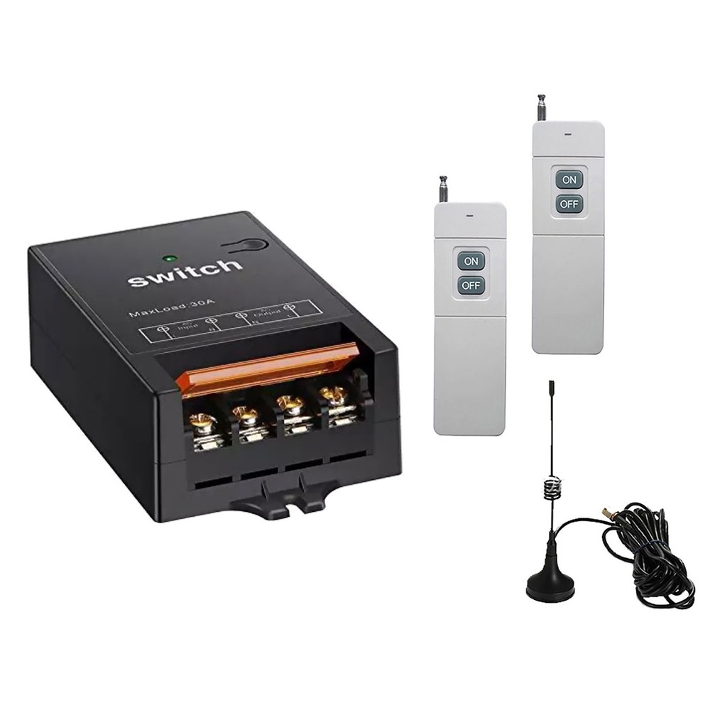 1.5KM Range 433MHZ 2CH Wireless Remote Control Switch Transmitter + Receiver