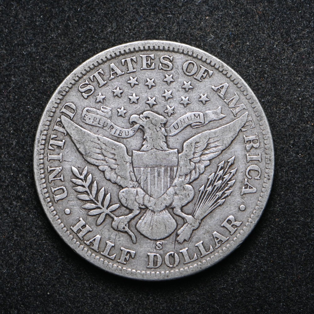 1905-S Barber Silver Half Dollar (cn16565)