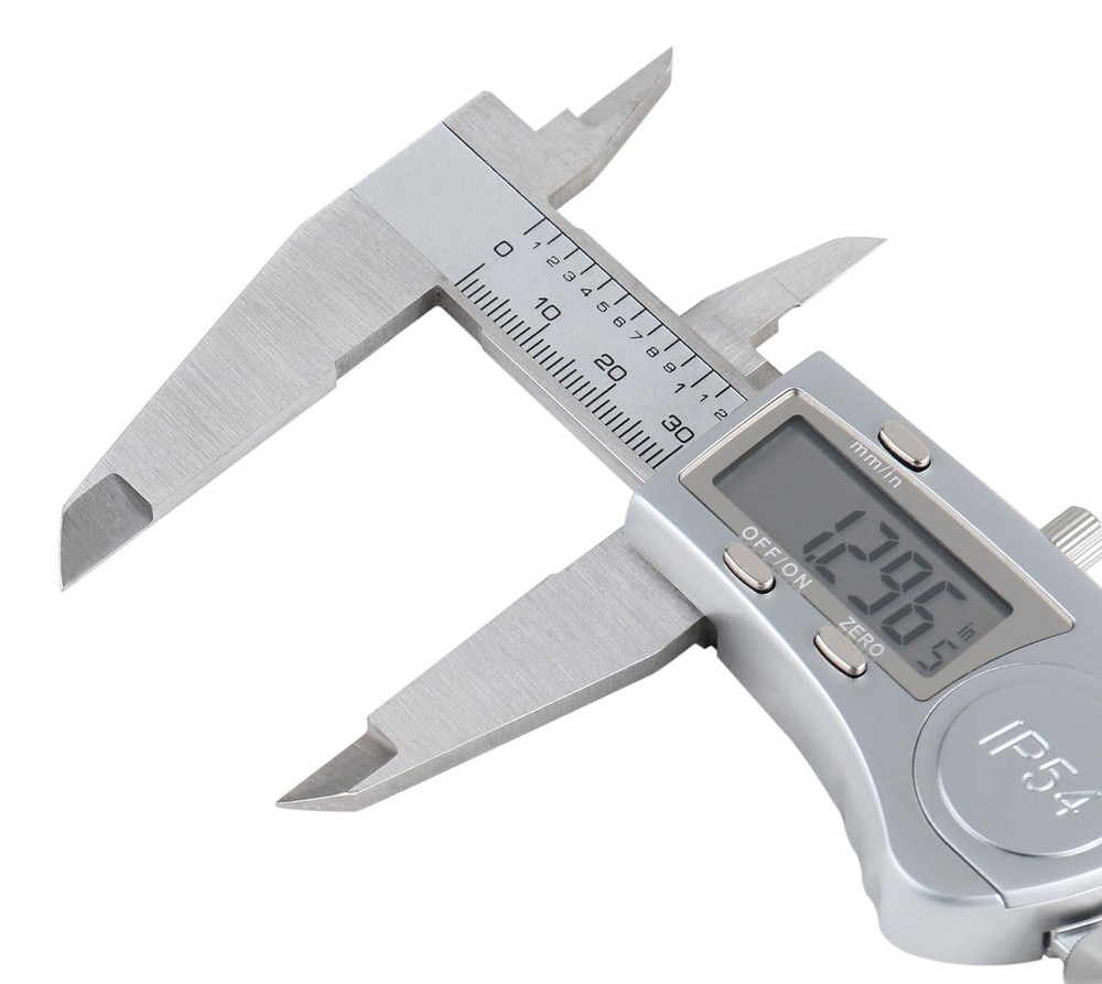 Accusize Industrial Tools Digital Caliper, 0-8''/0-200 mm Range by 0-8"