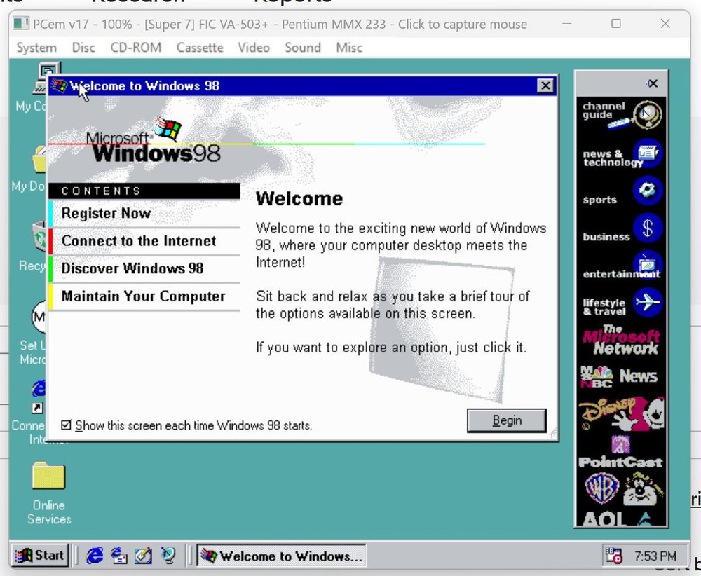 Microsoft Windows 98 First Edition CD-ROM Operating System Perfect DIsc TESTED