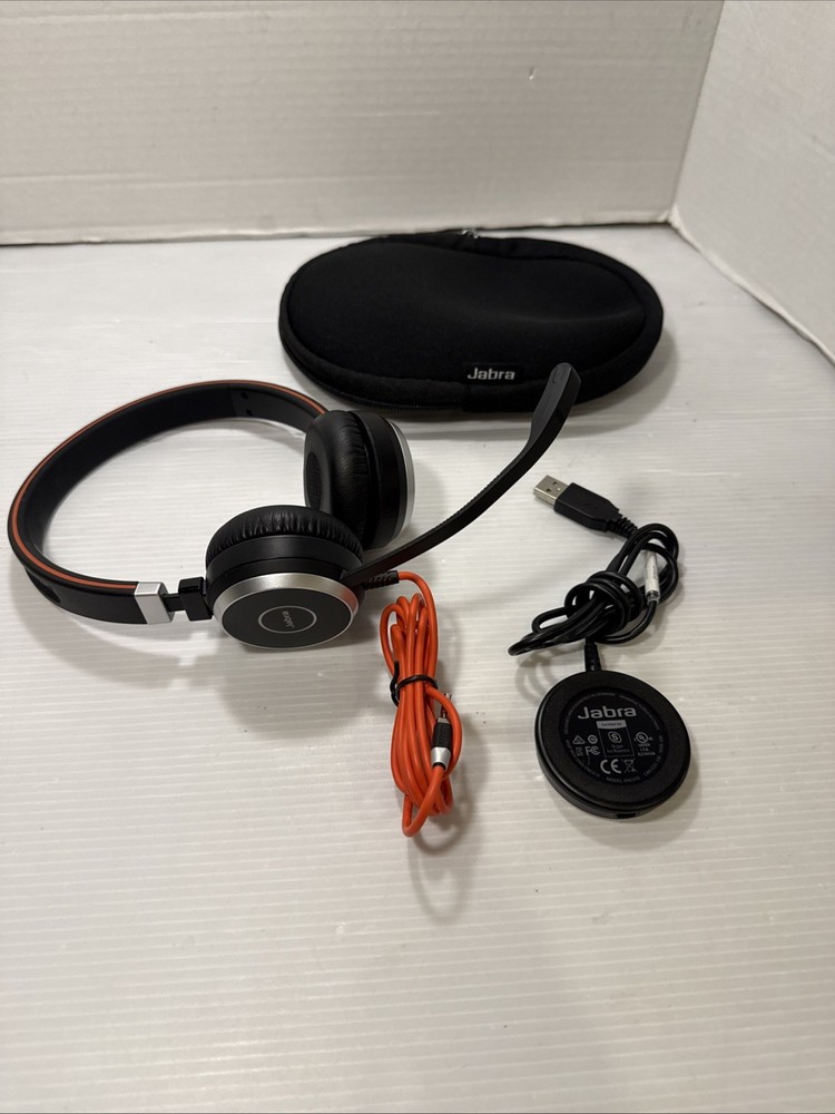 Jabra Evolve 40 UC Headset HSC017 w/ ENC010 USB-A Controller.