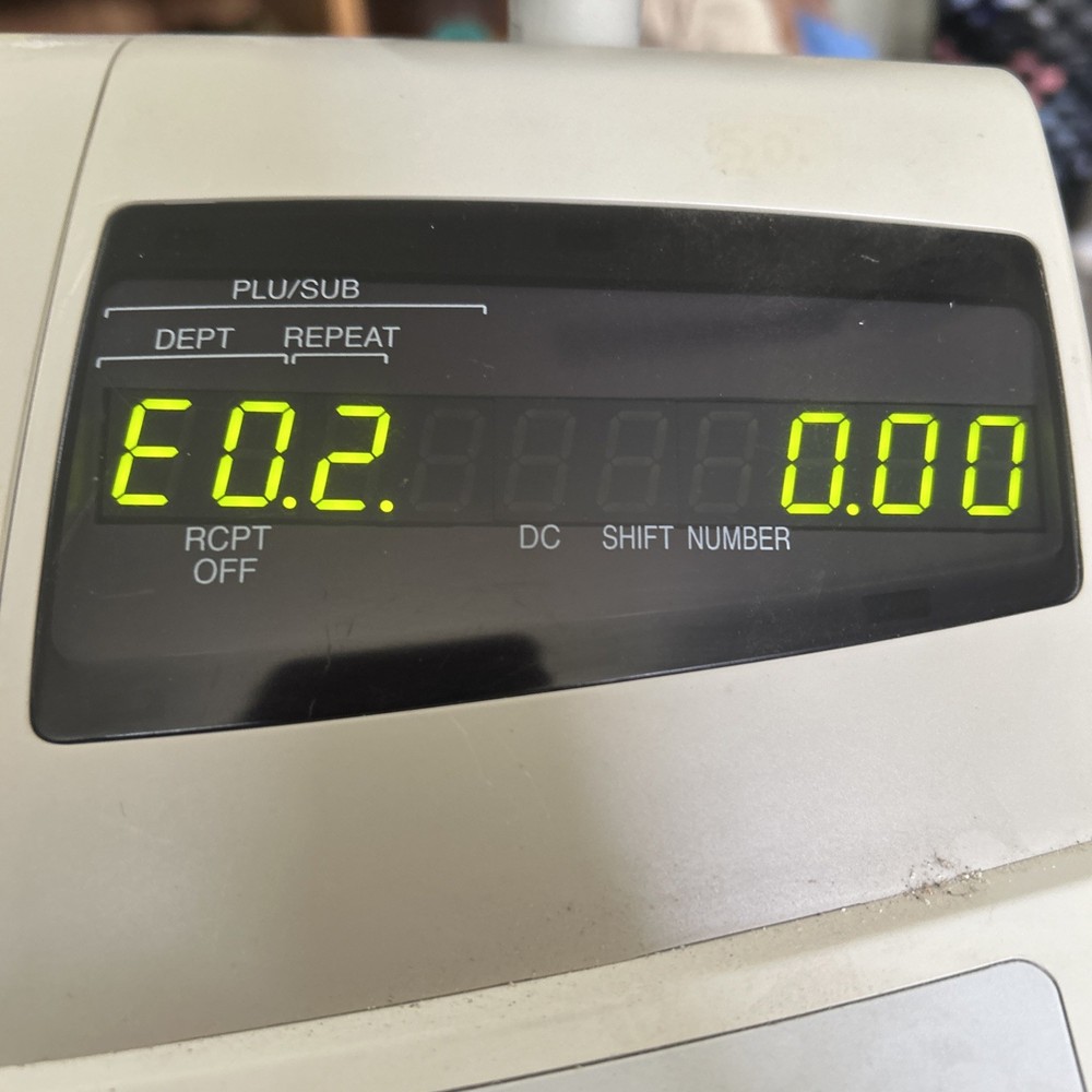 Sharp XE-A201Cash Register w/ Cash Drawer Key Programmable