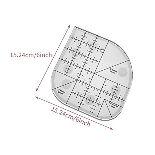 Acrylic Sewing Curved Corner Ruler,Sewing Patchwork Ruler Sewing Template