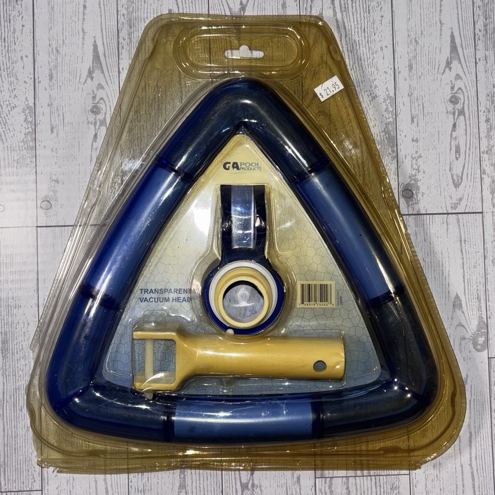 GA Pool Products Triangular Pool Vacuum Head – New Old Stock, Sealed Packaging