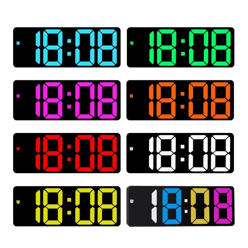 Alarm Clock with Temperature Alarms Functional Clock Easily Setting