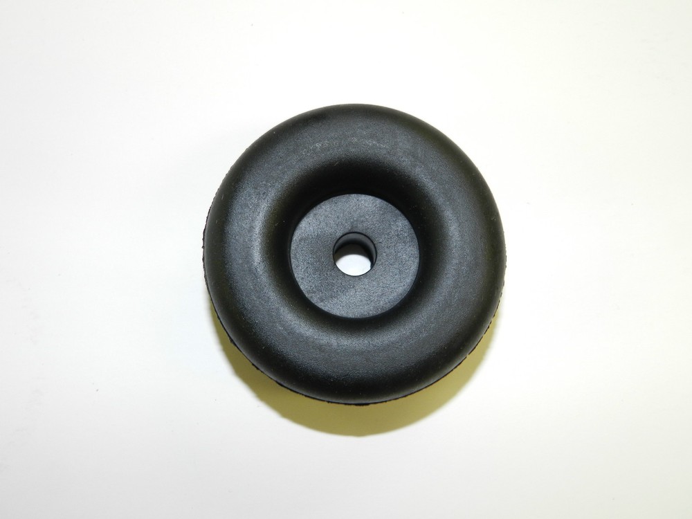 (6) Cargo Trailer Ramp Door Replacement Black Rubber Bumper 2.5" Round