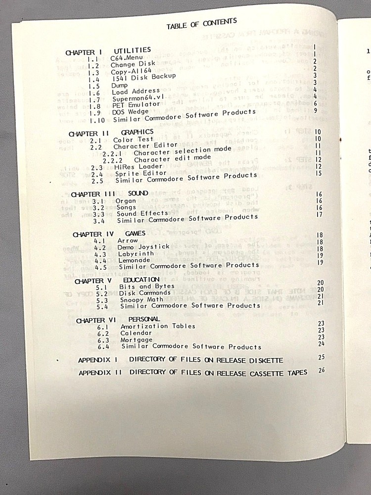 Open Disk Bonus Pack C64 Commodore Business Machines published DemoUtilities