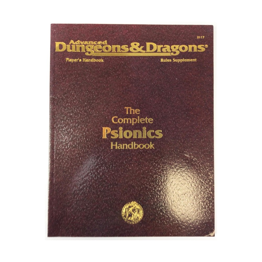 TSR AD&D 2nd Ed Complete Psionics Handbook (9th) VG+