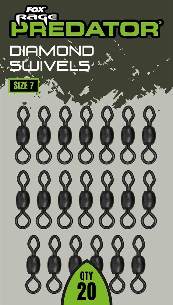 FOX RAGE PREDATOR DIAMOND SWIVELS