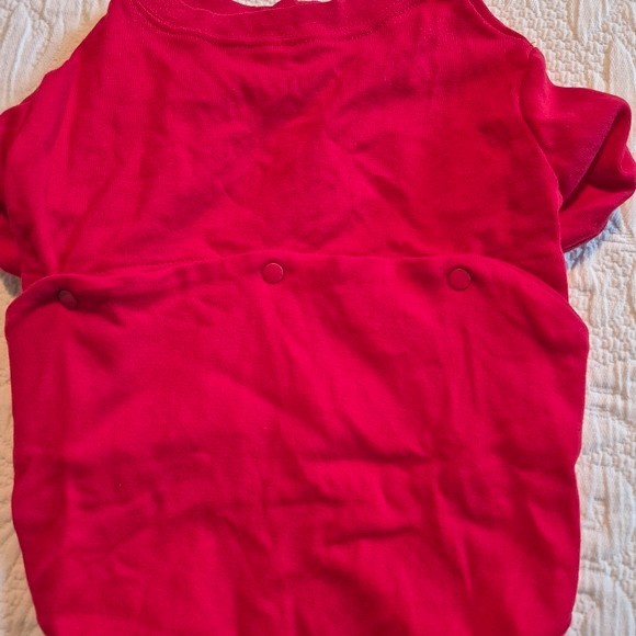 Pajamagram red size Medium jersey pajama shirt EUC