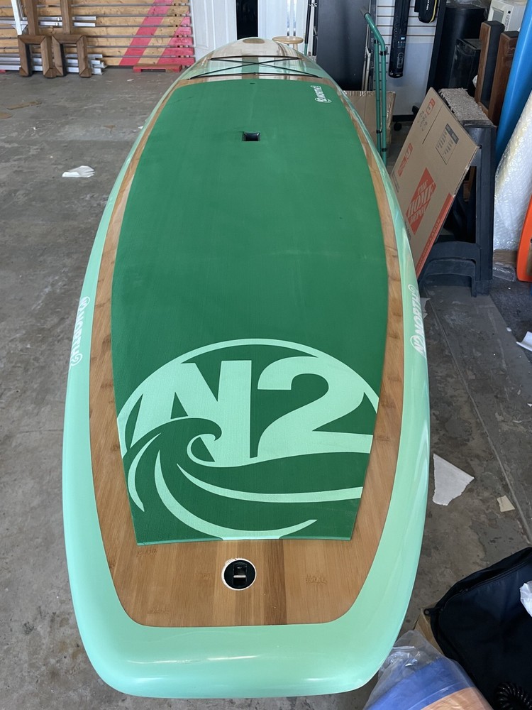 Bamboo Paddle Board Seafoam Green N2