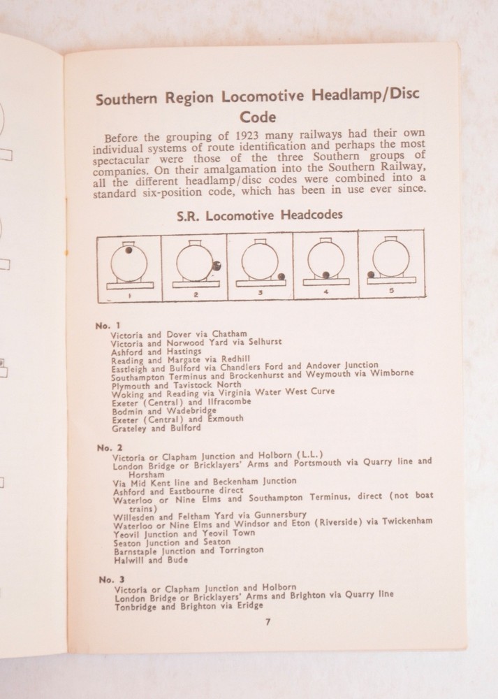 Ian Allan ABC BR Headcodes, M R Bailey 1961 (Unmarked)