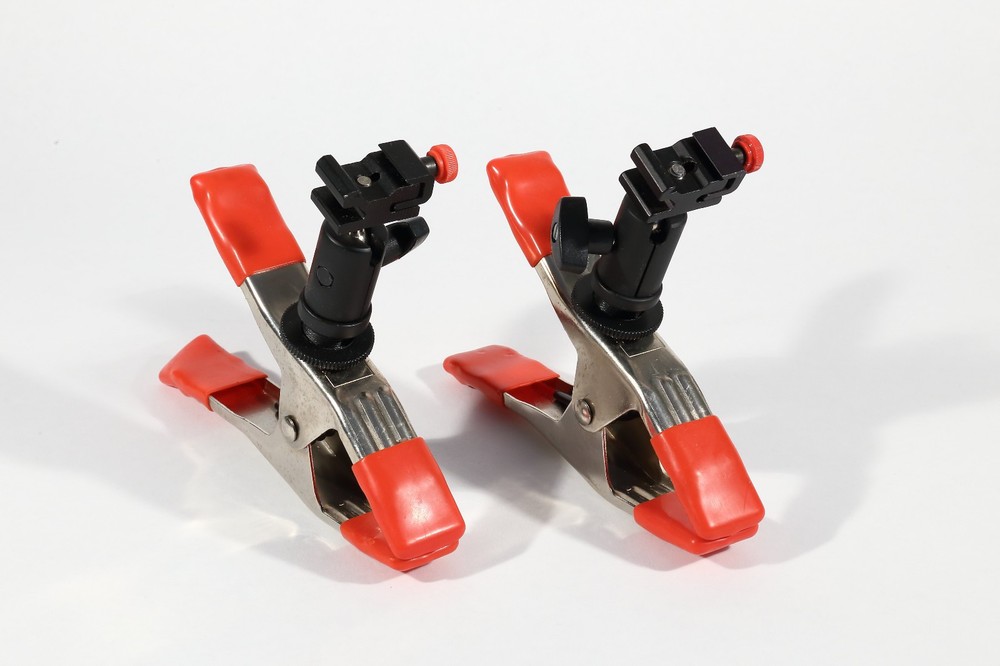 Pair of Off Camera Digital Flash Clamps