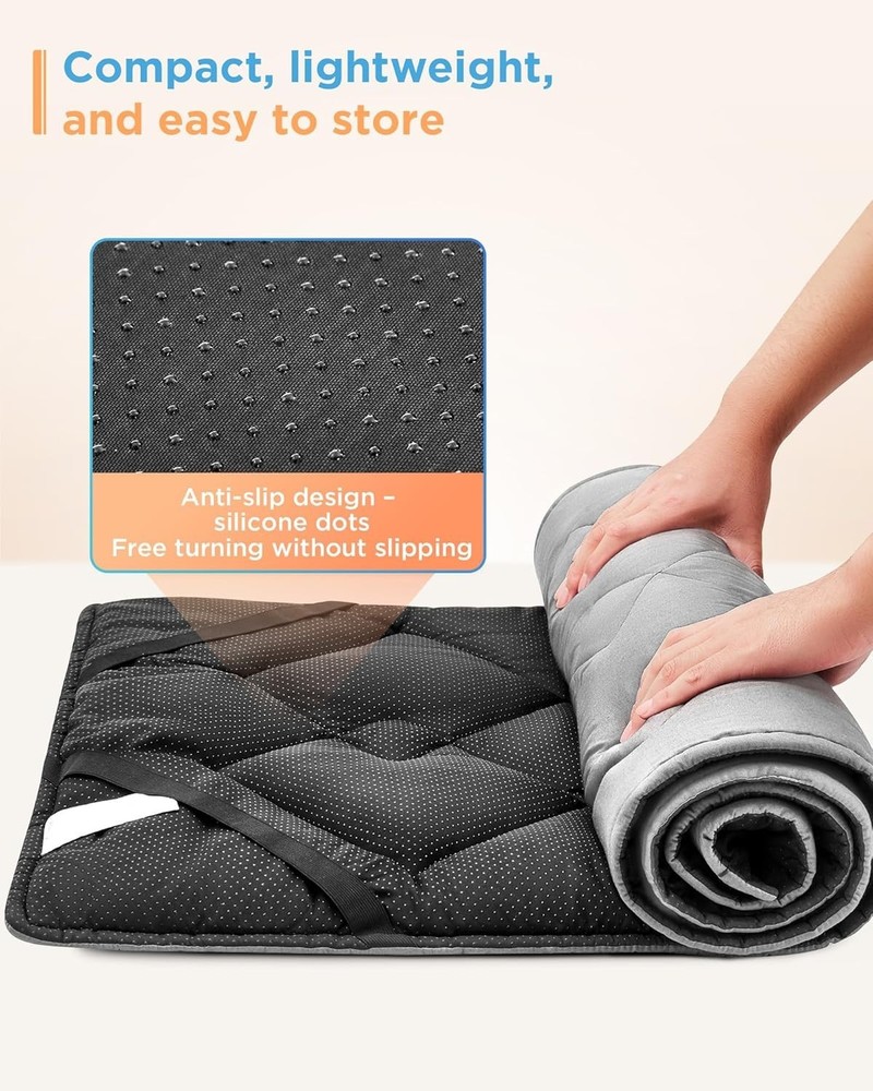 Versatile Lightweight Cot Sleeping Pad - Soft, Comfortable, Machine Washable
