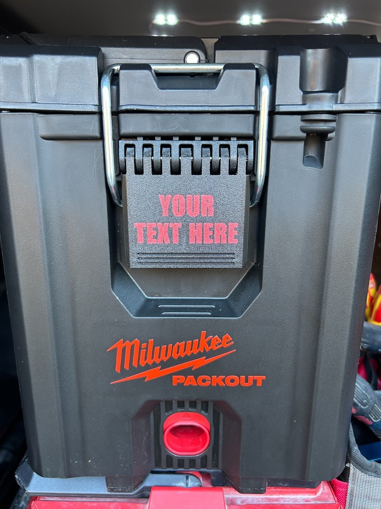 Replacement Latch for Milwaukee Compact Toolbox – Custom Text & Color Options!