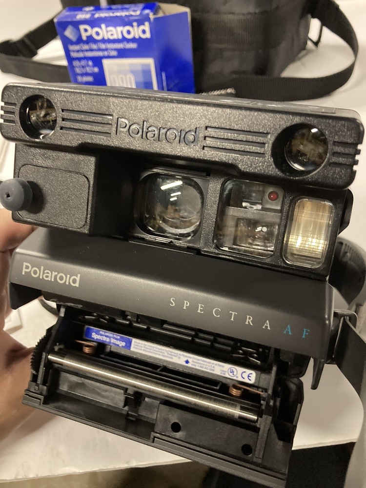 POLAROID SPECTRA AF CAMERA WITH ACCESSORIES & CAMERA BAG “Read Description!!”