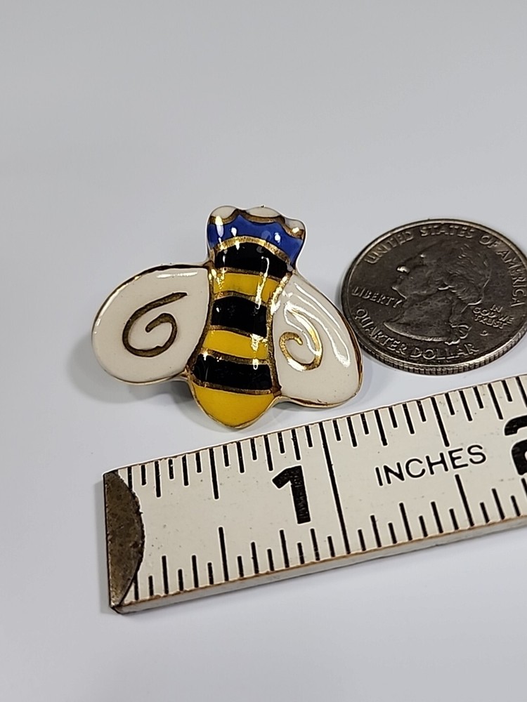 Ceramic Bumblebee Lapel Pin
