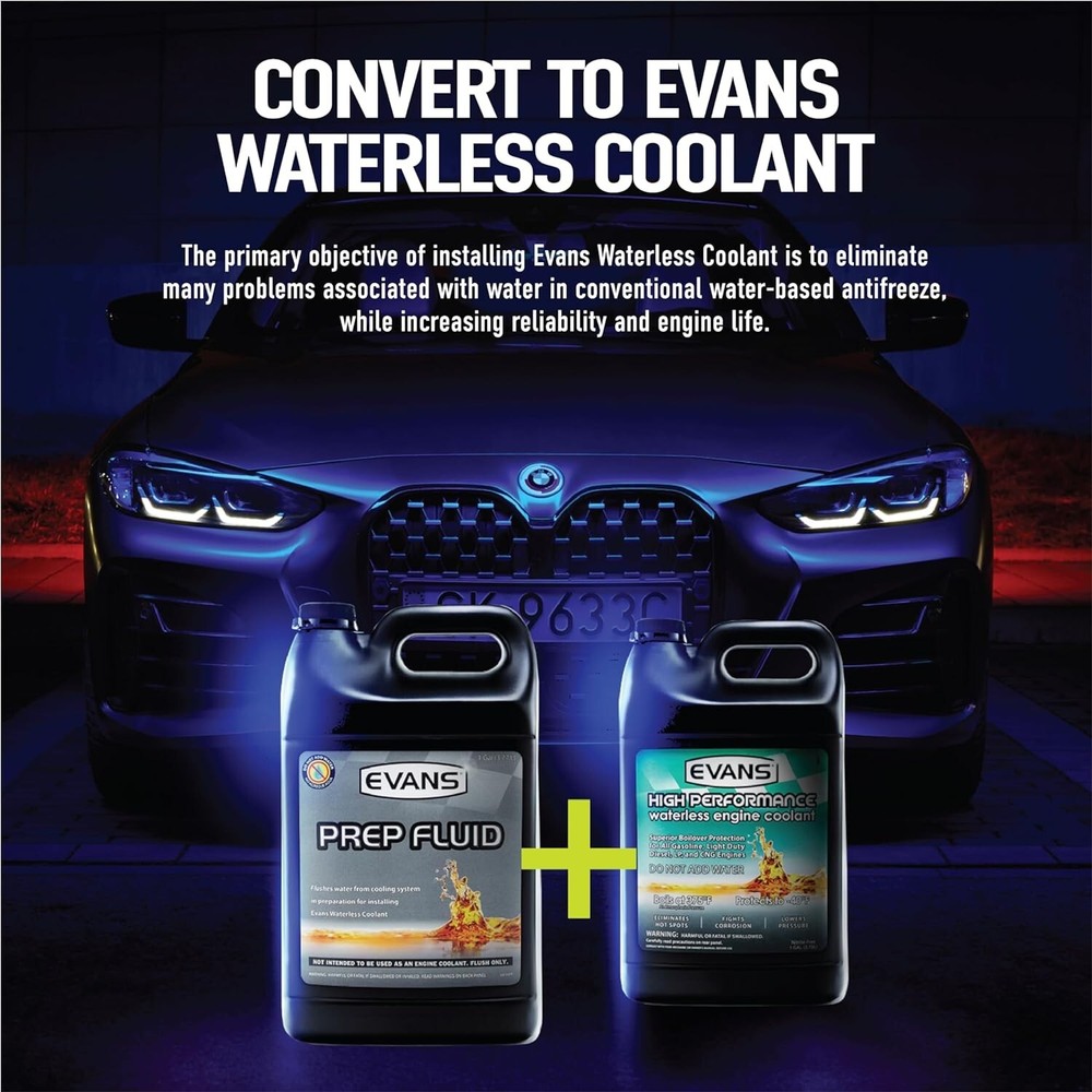 Premium Waterless Engine Coolant, 128 oz - Enhances Engine Efficiency & Power