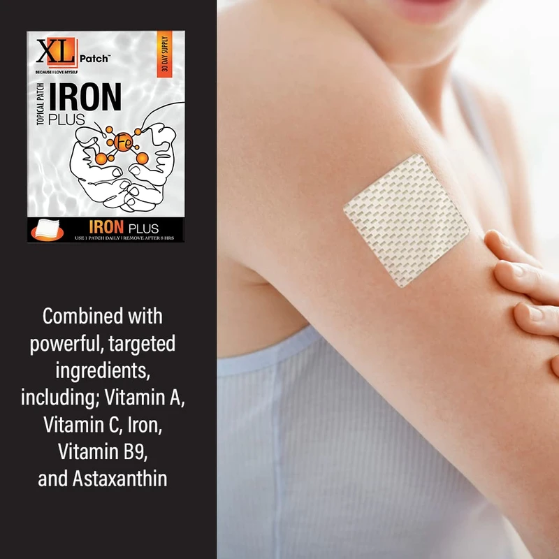 IRON PLUS Vitamin Patch BY XLPATCH (30-DAY SUPPLY)