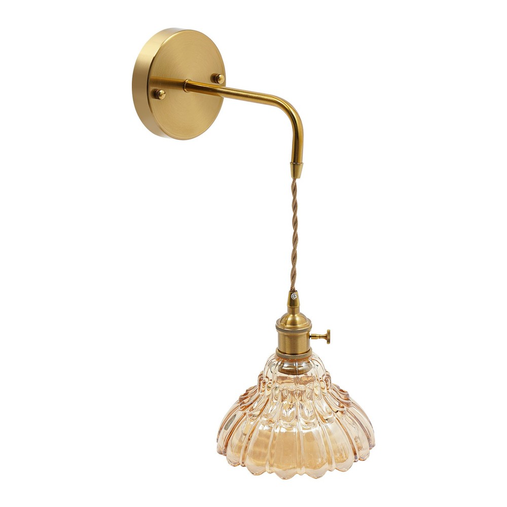 2pcs Gold Vintage Wall Lamp Indoor Wall-mounted Wall Light Without Light Source