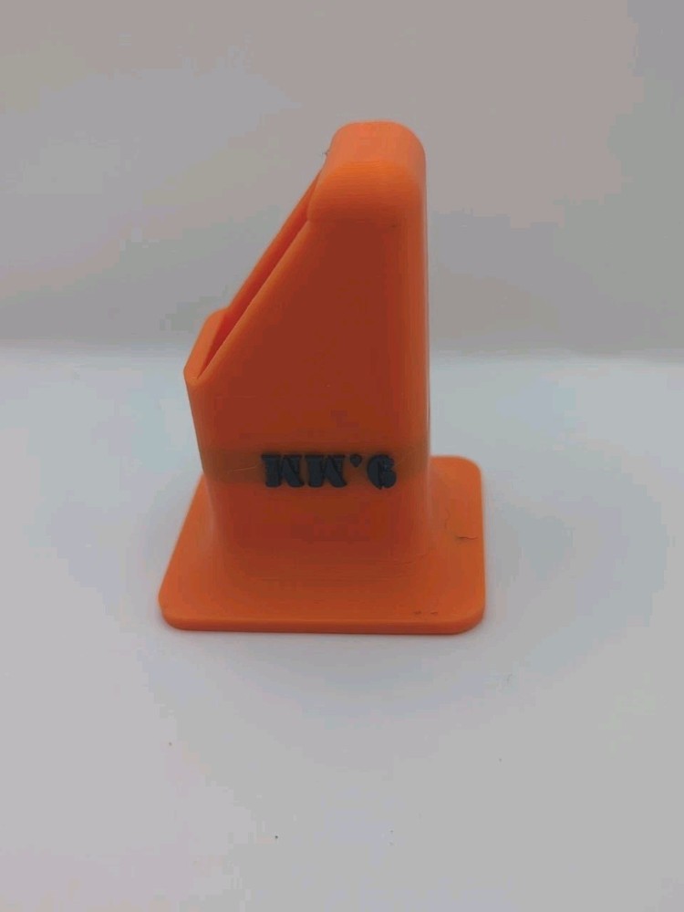 9mm Ruger Thumb Saver/Loader Hunter Orange With Black Text