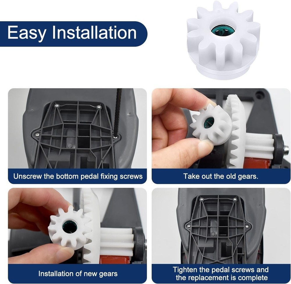 2 Pcs Easy Mop Replacement Gears for Oceda Vilida Spin Mop - Durable & Efficient
