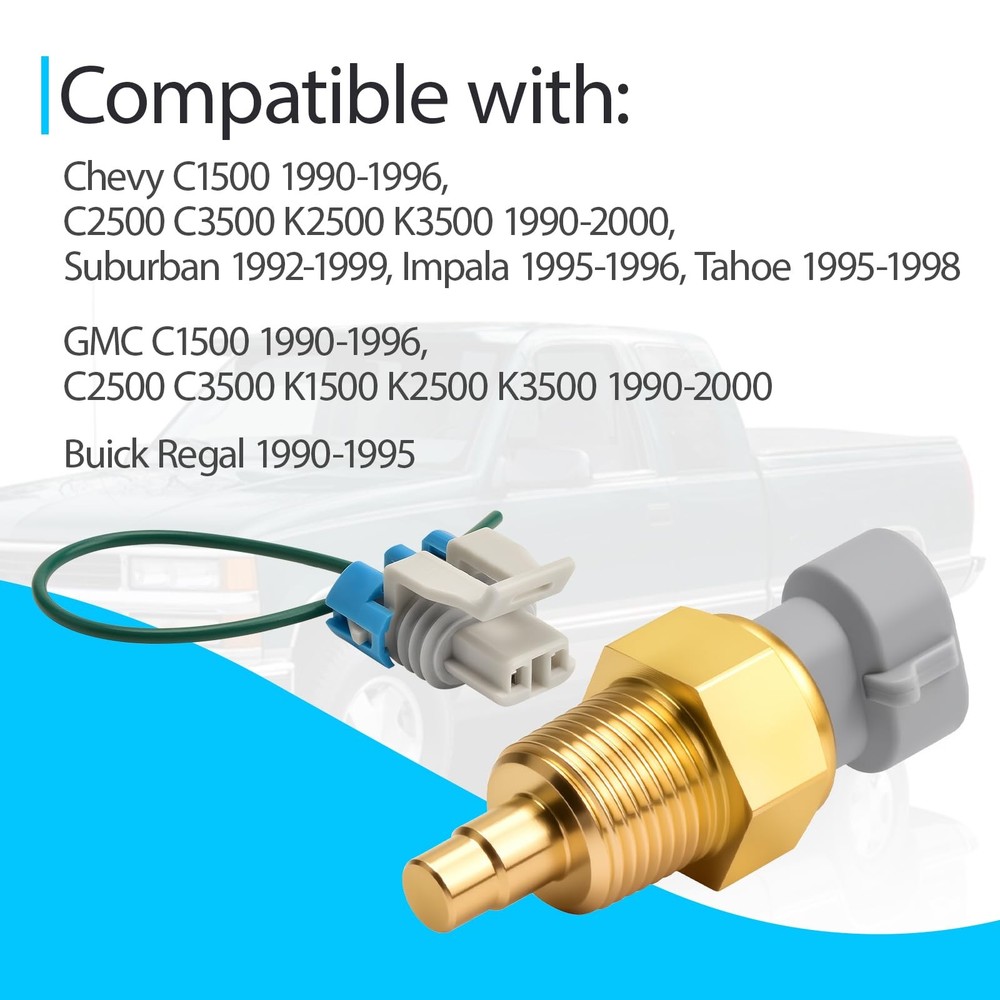 213-77 Engine Coolant Temperature Sensor with Connector Pigtail Harness Kit...