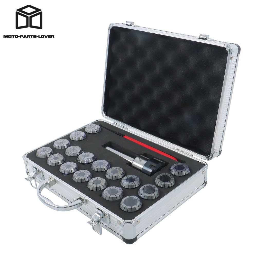 Spring Collet Set 18pc ER32 for MT3 Spindle M12 Thread CNC Engraving Lathe