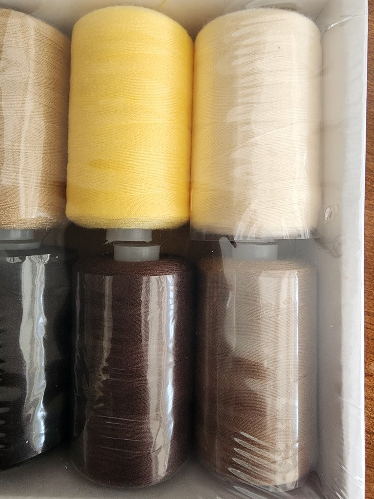10 Pack Of Surger Thread Spools - Neutral Colors