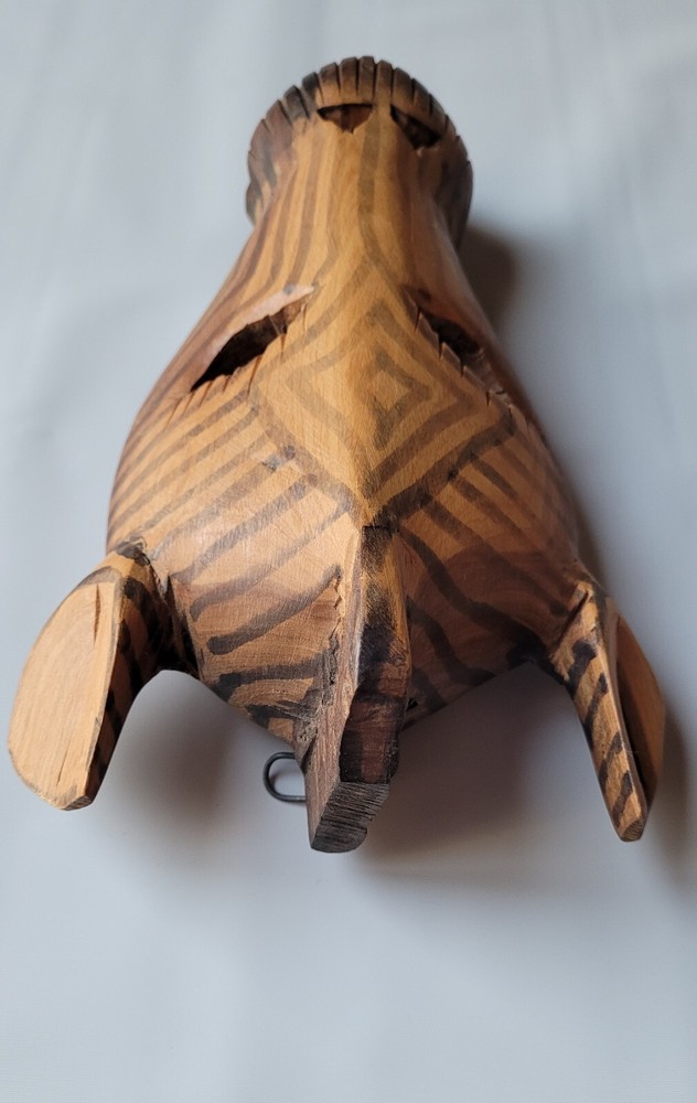 Hand Carved Wall Hanging Mask Wooden Zebra