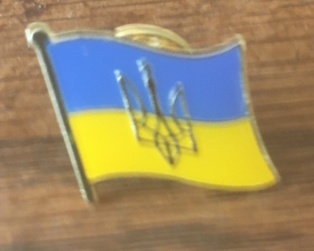 Ukraine FLAG   PIN Pinback Lapel