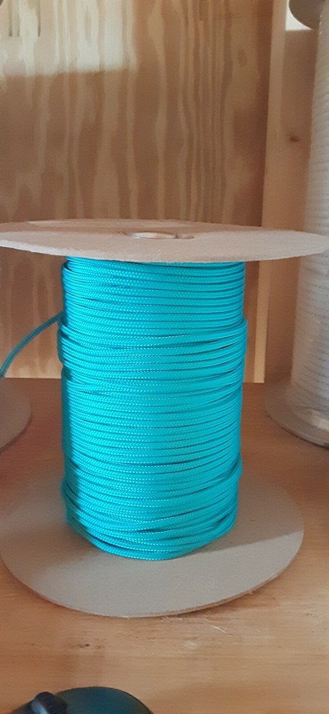 1/8" x 800 ft. Smooth Braid MFP Accessory Rope Spool. Teal