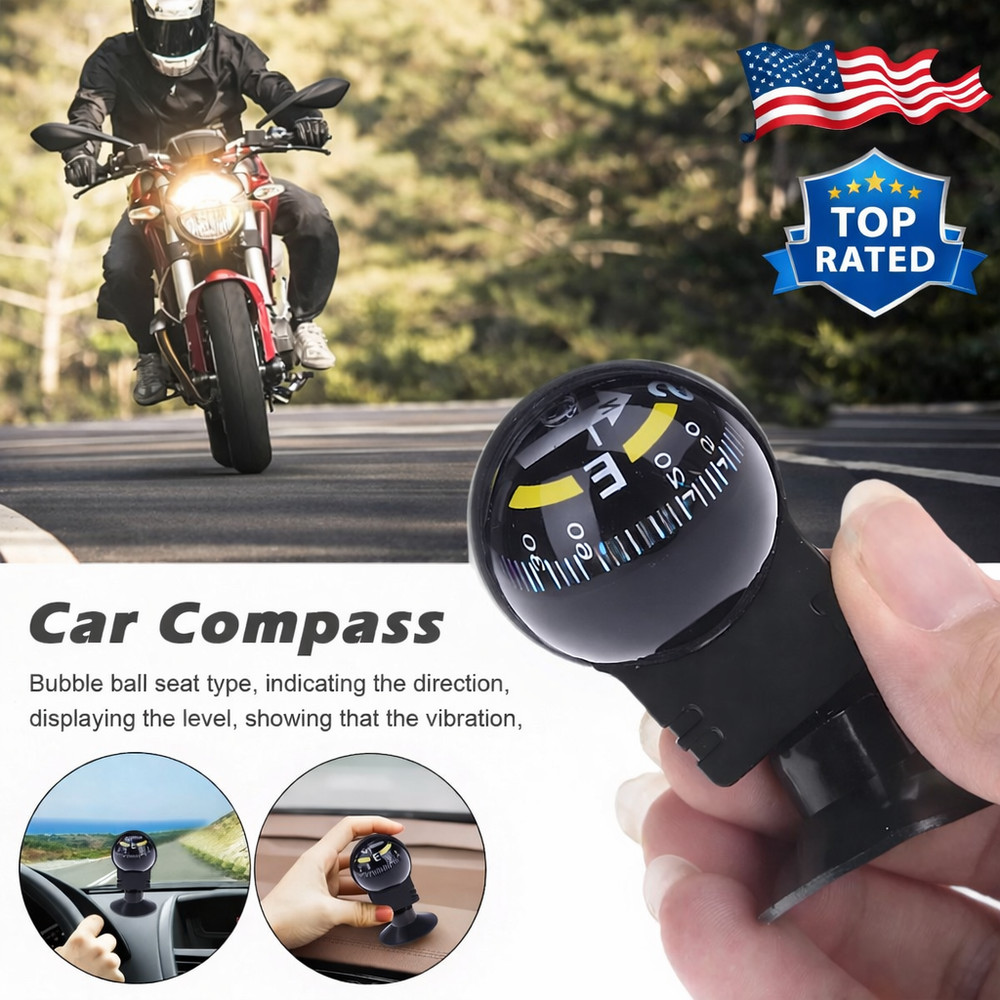 1 Pc Mini Car Ball Universal Mini Car Guide Dashboard Direction Installed Drivin