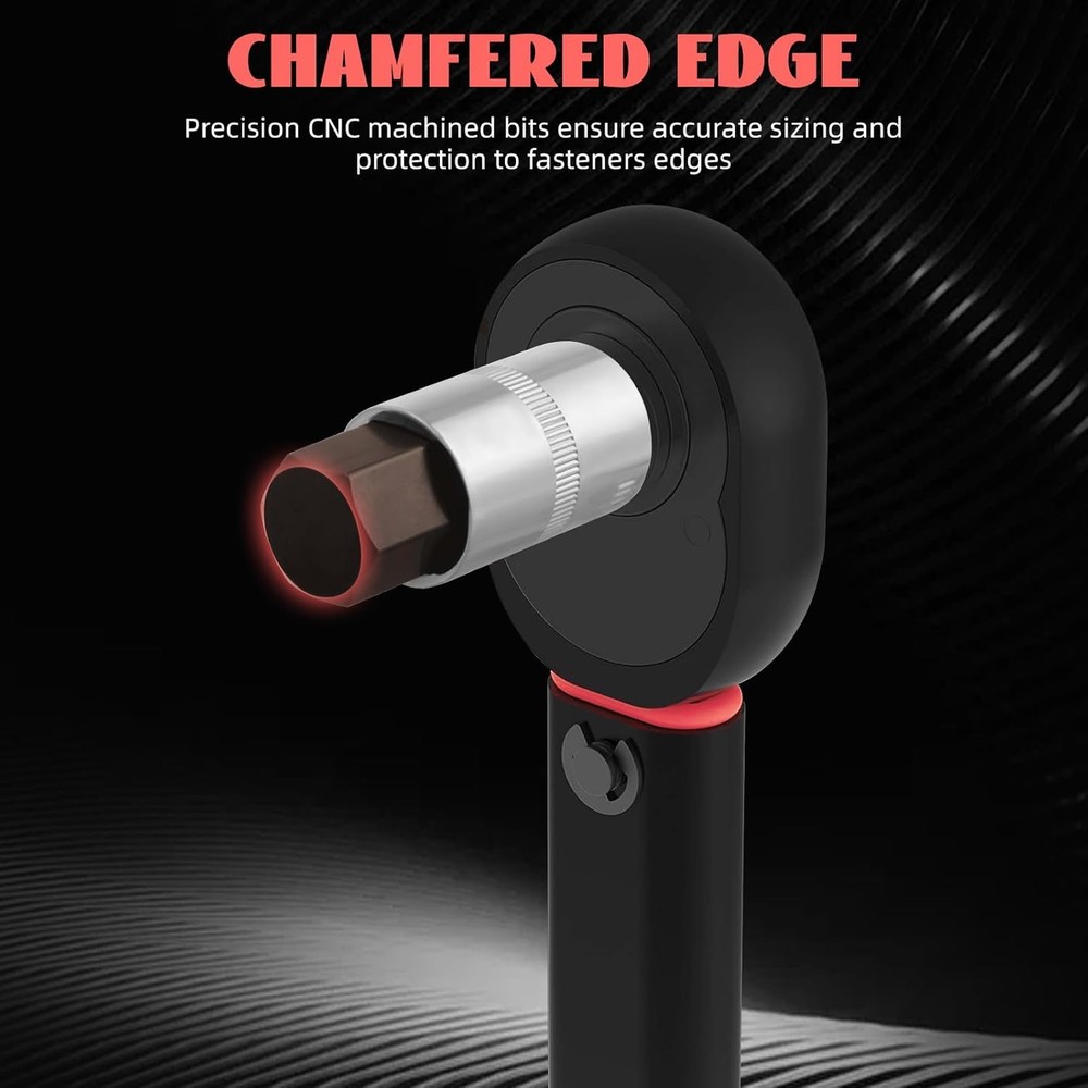 Master Hex Bit Socket Set 32-Piece SAE Metric 1/4 3/8 1/2