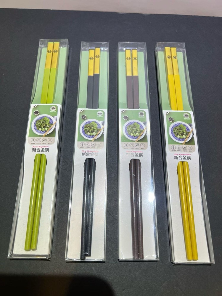 Alloy Chopsticks, Reusable Random 2 Pairs