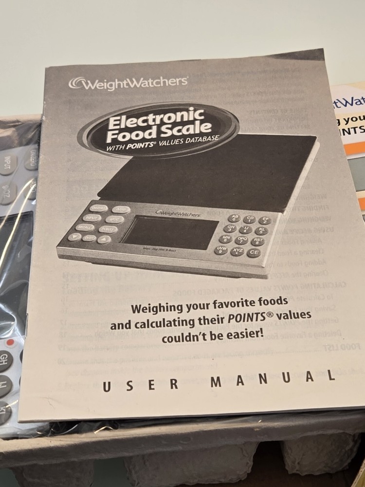Weight Watchers Digital Electronic Food Scale with Points Values Database 2008