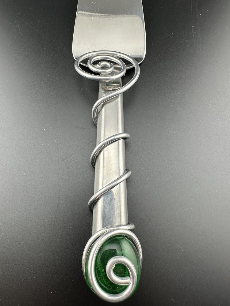 Dary Rees Original Cake / Pie Server 11' x 2" Excellent condition - Glass Beads