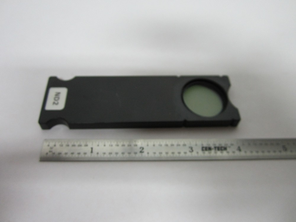 MICROSCOPE NIKON JAPAN NEUTRAL DENSITY FILTER SLIDE OPTICS BIN#A1-M-52