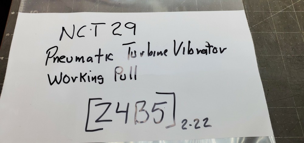 Netter NCT 29 Pneumatic Turbine Vibrator WORKING PULL [Z4B5]