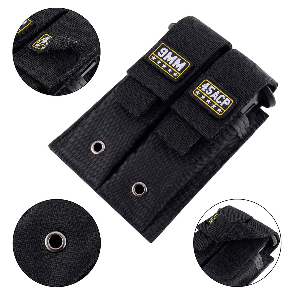 Black Pistol Molle Double Mag Pouch Single and Double Stack Magazine Holster