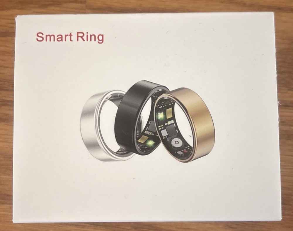 HX3918 Smart Ring Health Tracker Bluetooth Size 9 in Black iOS & Android w/ App