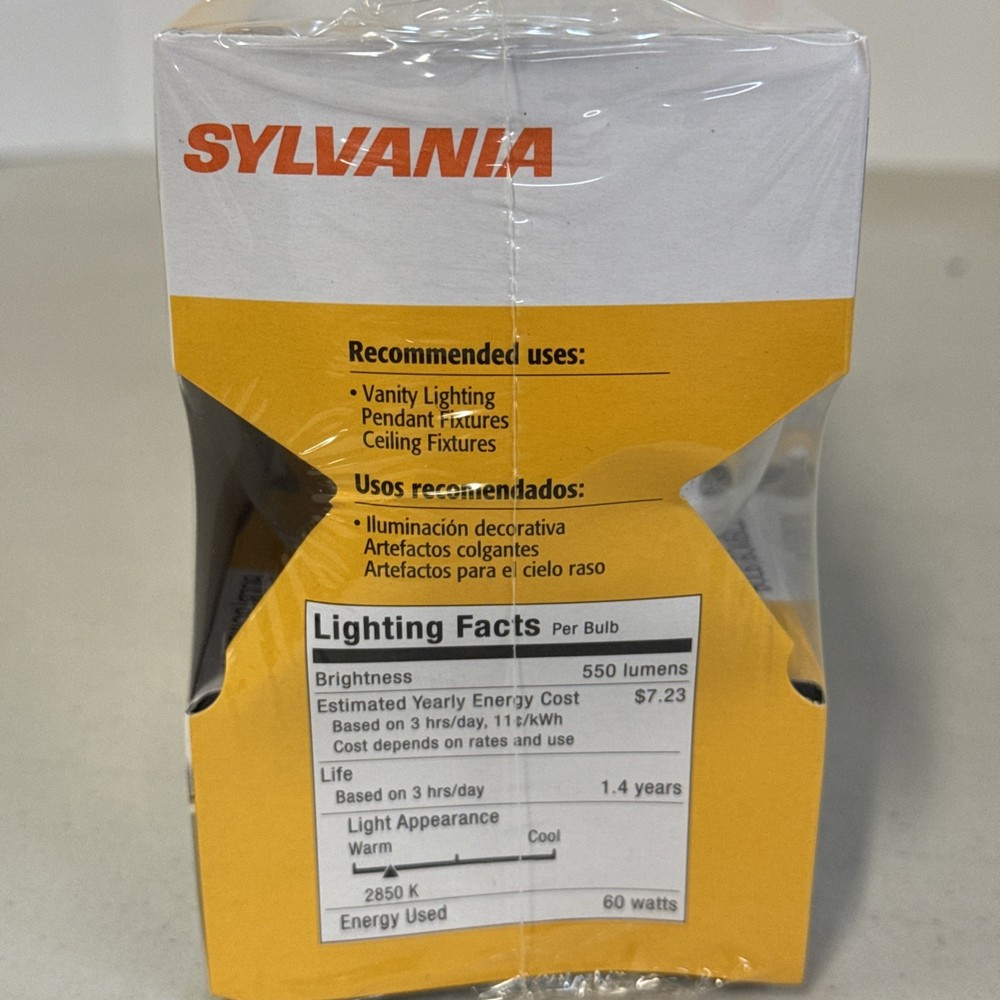 SYLVANIA 60G25/RP 120V Lightbulb 4 pack
