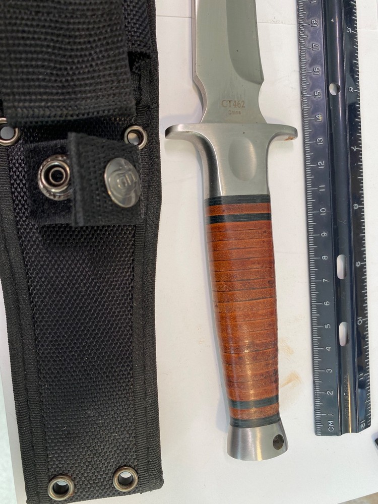 New Reverse Tanto Knife With Sheath