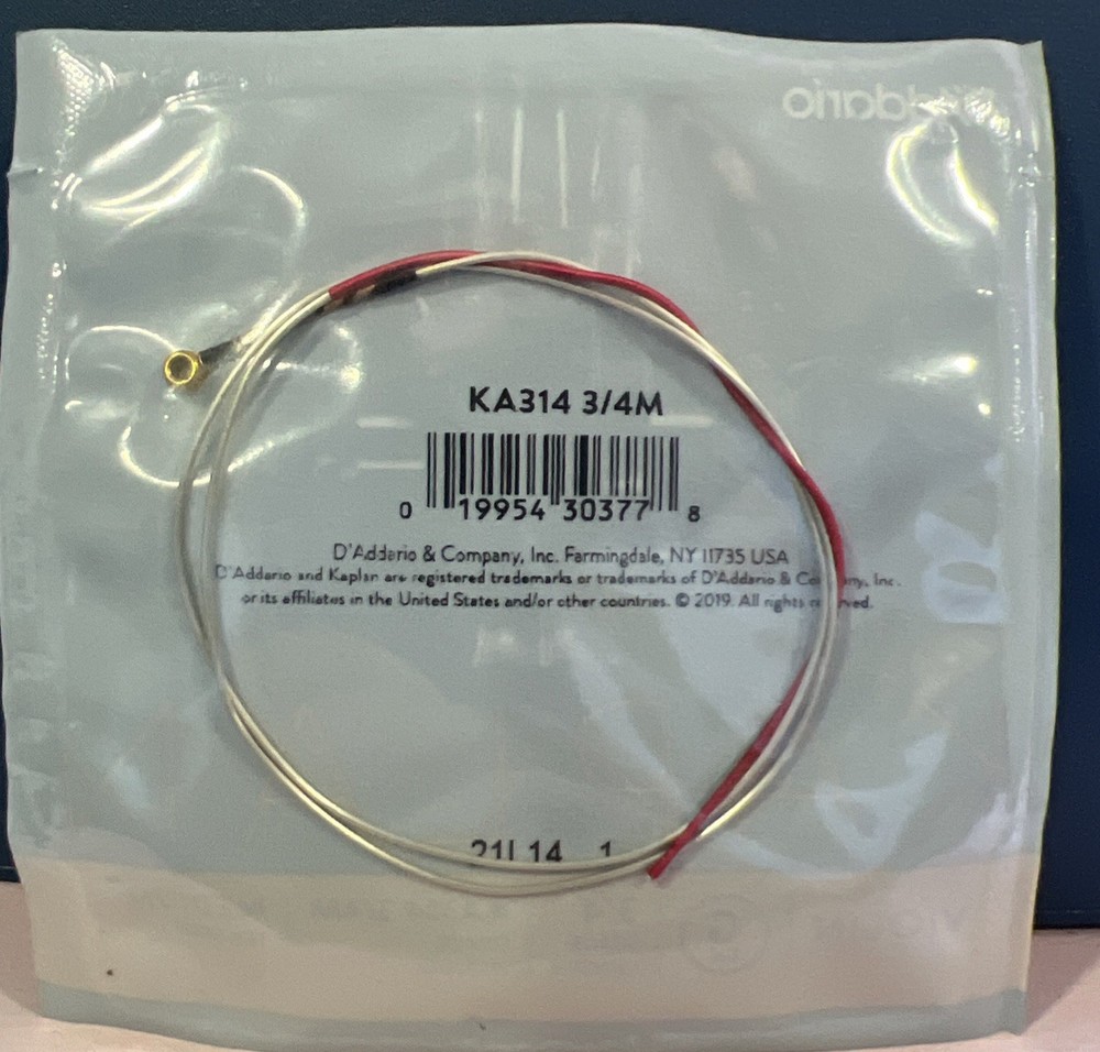 D'Addario Kaplan Amo Violin G String, 3/4 Scale, Medium Tension