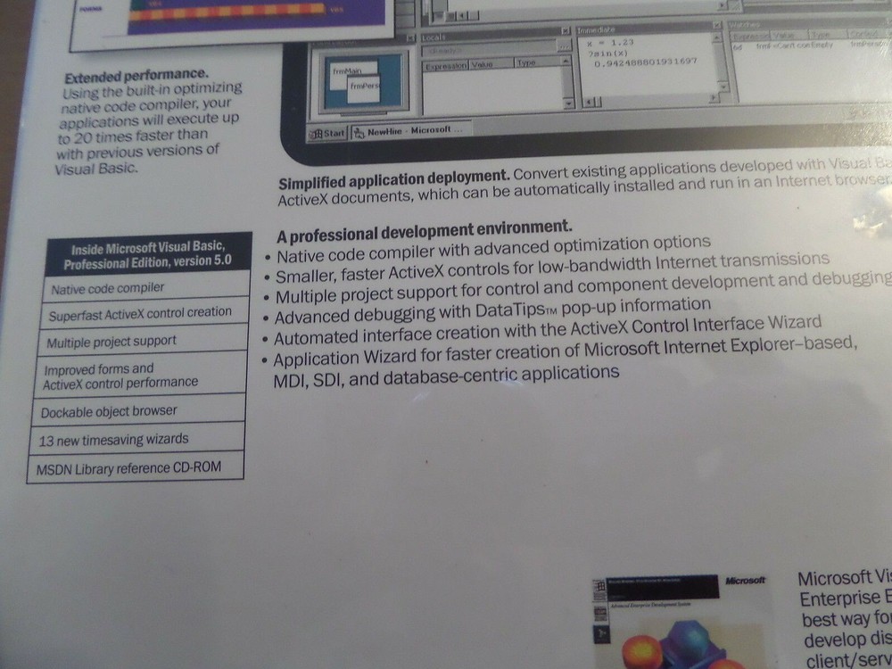 Microsoft Visual Basic 5.0 Professional Edition NEW Still Sealed BIG Box PC\CD