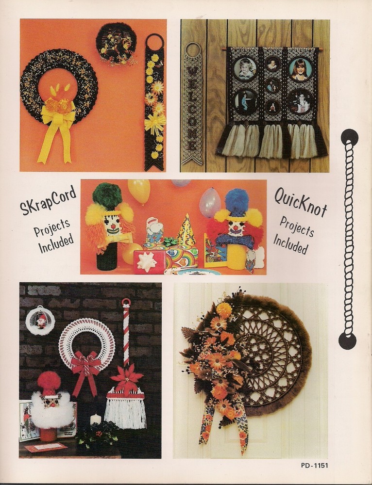 Towel Rings & Wall Decor Patterns Craft Book:#PD1151 Macrame Scrapbook